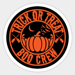 Trick or treat boo crew Sticker